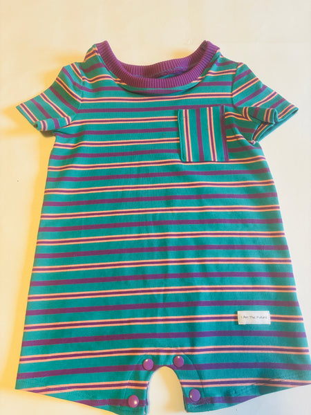 Striped Shorty Romper
