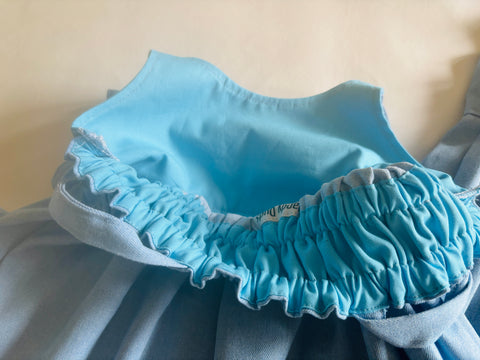 Denim Jumper with Lace
