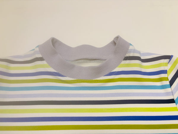 Green/Purple Striped Tee