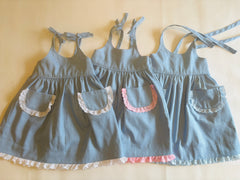 Denim Jumper with Lace