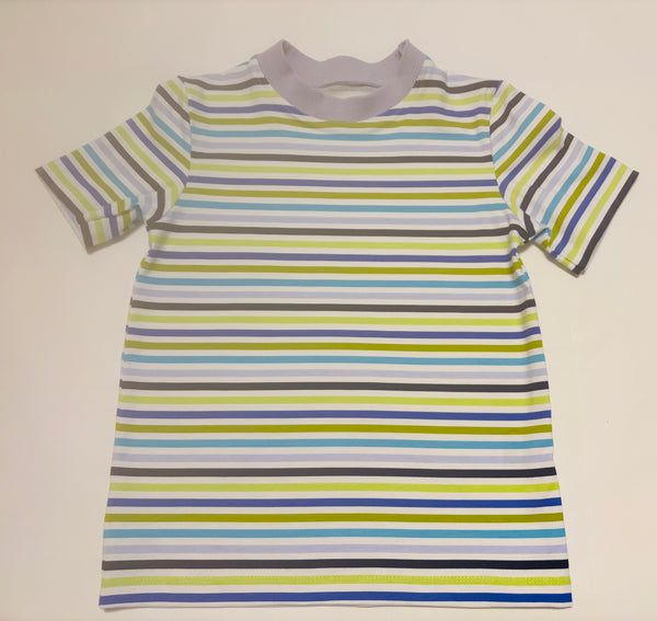 Green/Purple Striped Tee