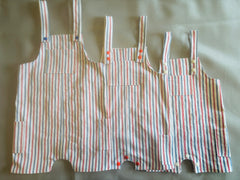 Red and Blue Striped Romper