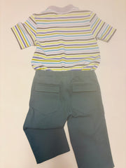Green/Purple Striped Tee