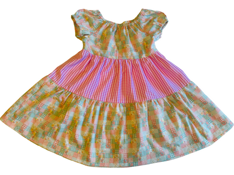 Gingham and Patchwork Dress