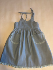 Denim Jumper with Lace
