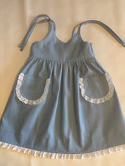 Denim Jumper with Lace
