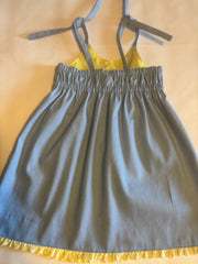 Denim Jumper with Lace