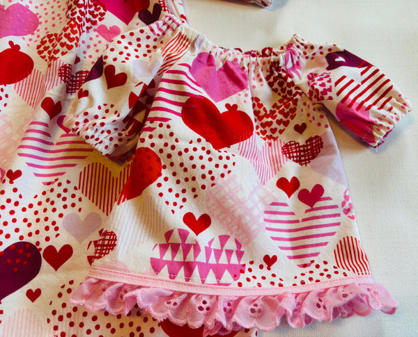 Valentine Dress for Girl and Doll