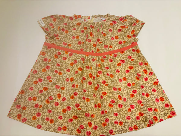 Gathered Floral Dress