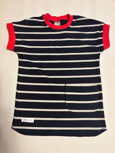 Navy/White Striped Tee