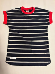 Navy/White Striped Tee