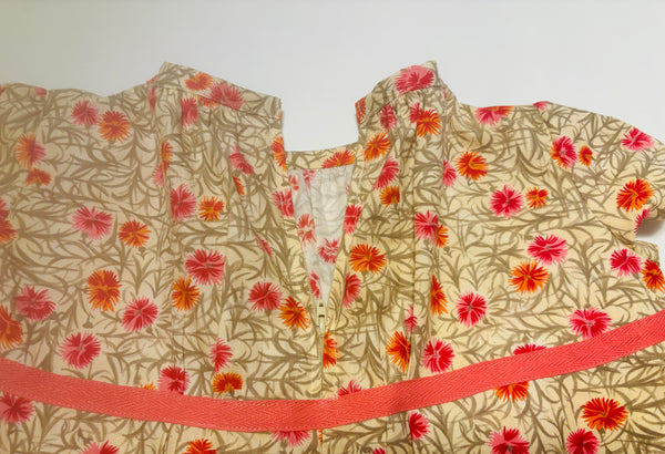 Gathered Floral Dress
