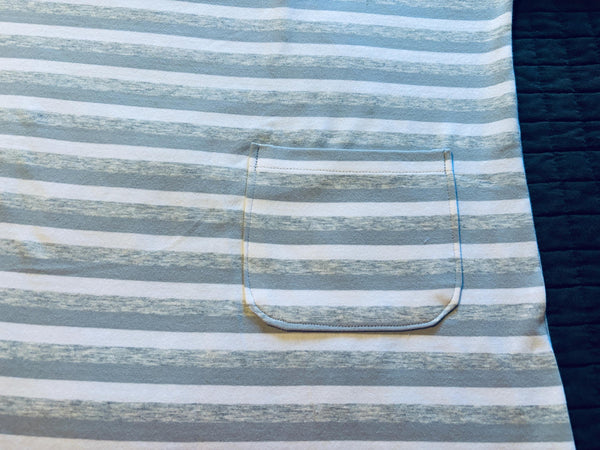 Gray Striped Tee