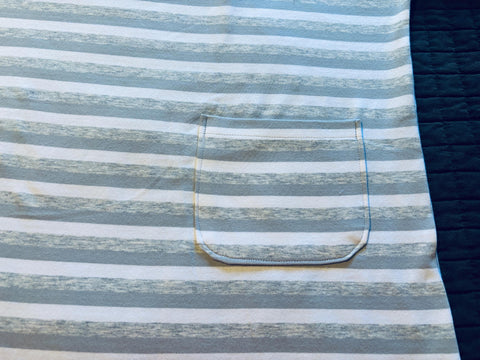 Gray Striped Tee