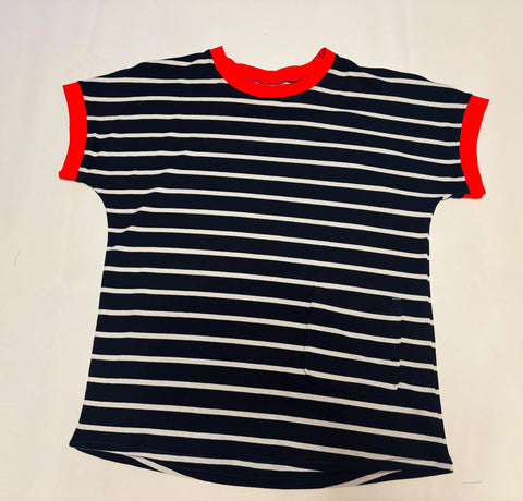 Navy/White Striped Tee, Women's