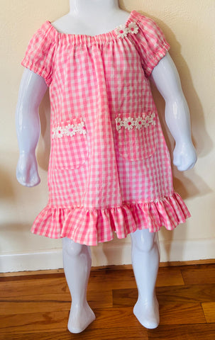 Pink Gingham  Dress