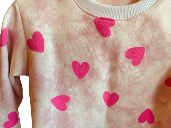 Pink Hearts Sweatshirt