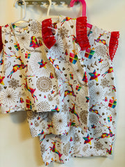 Rainbow Reindeer Dress