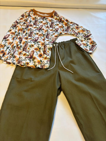 Women's Olive Pants