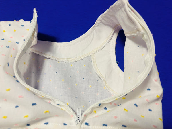 White Peplum Top