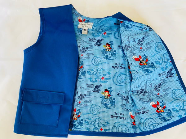 Explorer Vest - Blue - Dandy Duds By Rita